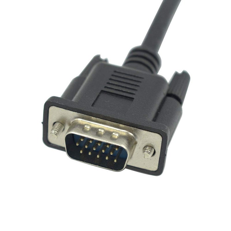 Hxchen 30cm/1ft 15Pin VGA Extension Cable, Male to Female Cable - Image 3